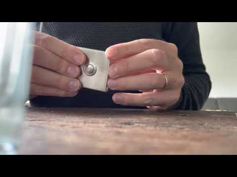 GPF9827.02 deurbel RVS vierkant 50x50x8 mm RVS geborsteld