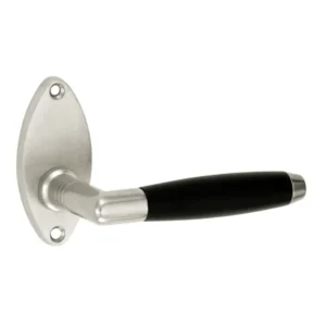 Mi Satori serie Ton model deurkruk met Ovale rozet, antiek-nikkel/ebben