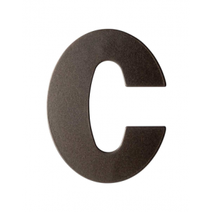 Anastasius Dark blend letter C plat, 110 mm