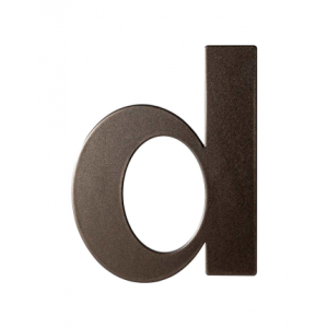 Anastasius Dark blend letter D plat, 110 mm