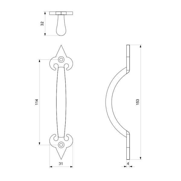 meubelgreep 150 mm - Afbeelding 2