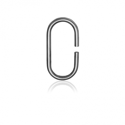 RVS huisnummer 0, 10 x 130 mm grijs