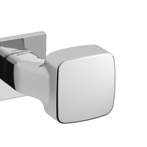 1621 Carré deurkruk op rozet, chrome