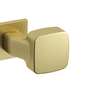 1621 Carré deurkruk op rozet, satinmessing