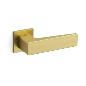 Mandelli serie 1651 Virgo deurkruk op rozet, satinmessing