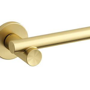 1671 Bilbao deurkruk op rozet, satinmessing