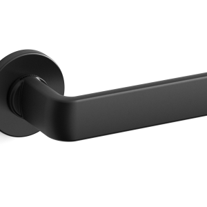1801 PP33 deurkruk op rozet, mat zwart
