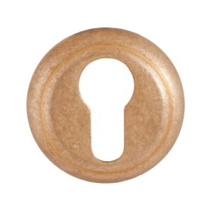 651/BY cilinderrozet 51x10mm messing getrommeld