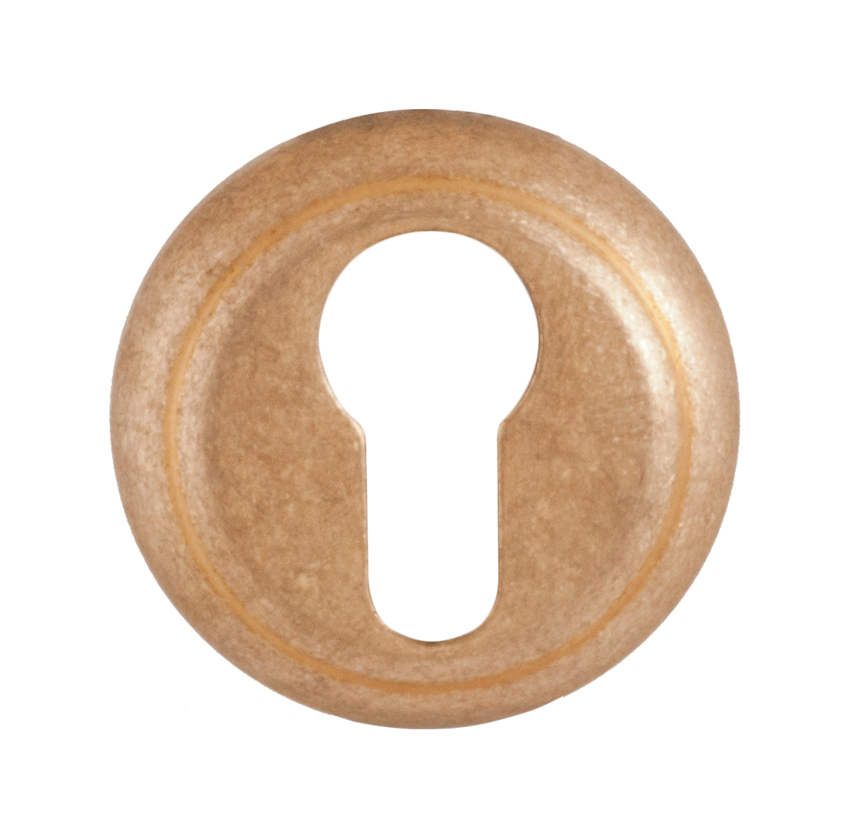 651/BY cilinderrozet 51x10mm messing getrommeld