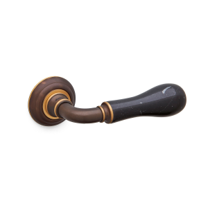 Mandelli serie 8011 Naxos deurkruk op rozet, matbrons