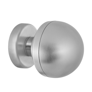 854/GIR satinchrome knopkruk op rozet 911 vast