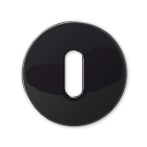 911/B sleutelrozet 51x6mm glanzend zwart