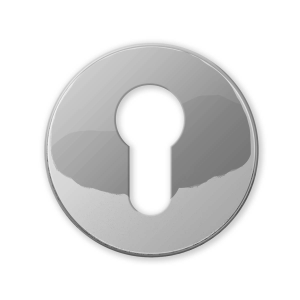 911/BY cilinderrozet 51x6mm chrome