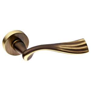 Mandelli serie 991 River deurkruk op rozet, mat brons