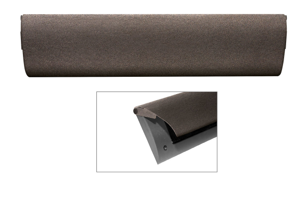 Cubic Colors briefplaat binnen met kunststof houder en luxe RVS klep in finish Dark blend