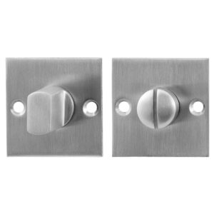 GPF0904.09 toiletgarnituur 38x38x5mm stift 5mm RVS geborsteld