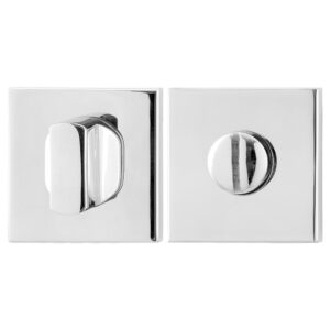 GPF0911.42 toiletgarnituur 50x50x8mm stift 5mm RVS gepolijst