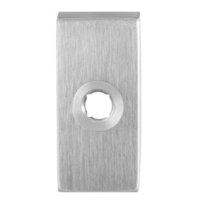 GPF1100.01 rozet 70x32x10mm RVS geborsteld