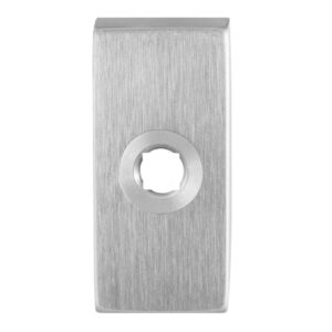 GPF1100.01L rozet 70x32x10mm RVS geborsteld linksdraaiend