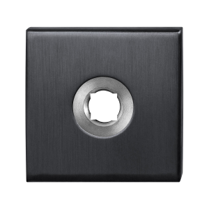 GPF1100.02P1R rozet 50x50x8mm PVD antraciet rechtsdraaiend