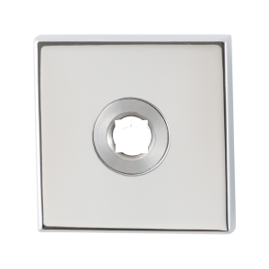 GPF1100.42L rozet 50x50x8mm RVS gepolijst linksdraaiend