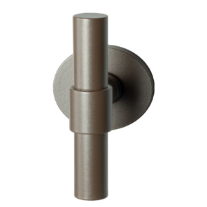 GPF3046.A3-05R Mocca blend kruiskruk Hipi Deux op ronde rozet, rechtswijzend