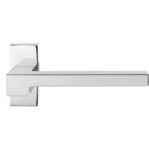 GPF3162.01 RVS deurkruk Raa op rechthoekige rozet