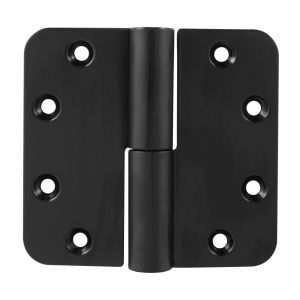 GPF6351.60 paumelle 89x96 mm smeedijzer zwart DIN LS ronde hoek