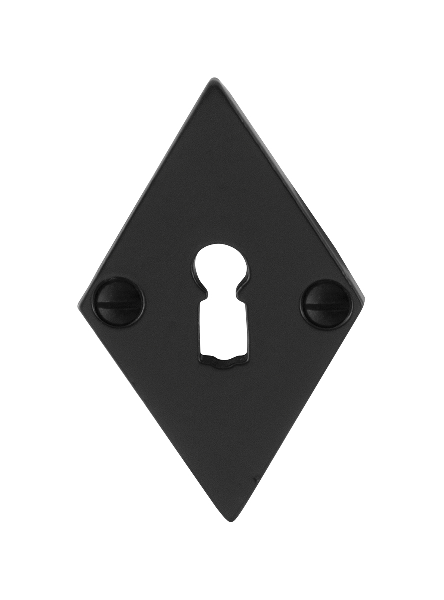 GPF6901.07 sleutelrozet 83x52x4mm smeedijzer zwart