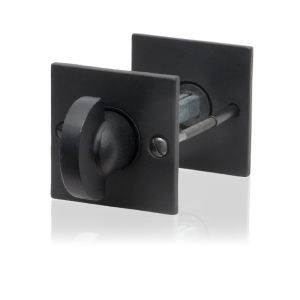 GPF6911.08 toiletgarnituur 52x52x4mm stift 5mm smeedijzer zwart