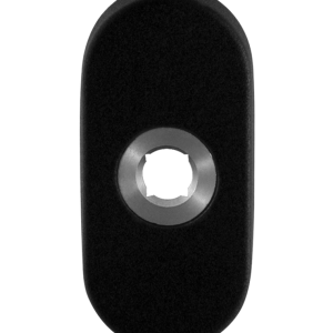 GPF8100.04L rozet 70x32x10mm zwart linksdraaiend