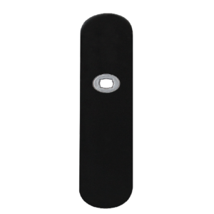 GPF8100.20R langschild afgerond BB56 rechtsdraaiend zwart