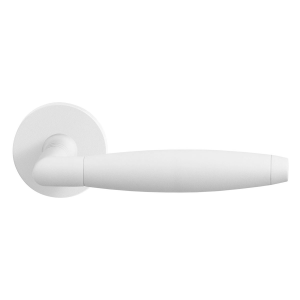 GPF8268.00 witte deurkruk Ika XL op ronde rozet