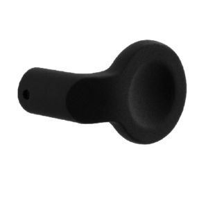 GPF8857.61 zwart designknop verkropt 88/ 55x24mm t.b.v. veiligheidsschilden vast incl. bout M10