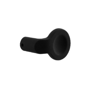 GPF8857.61 zwart designknop verkropt 88/ 55x24mm t.b.v. veiligheidsschilden vast incl. wisselstift