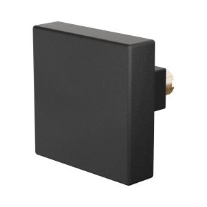 GPF8858.61 zwart vierkante knop 60x60x16mm t.b.v. veiligheidsschilden vast incl. bout M10