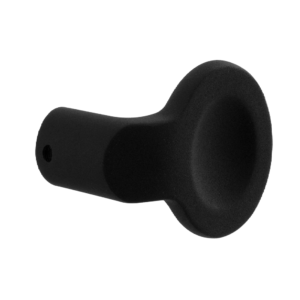 GPF8875.61 Zwarte designknop verkropt vast incl. knopvastzetter