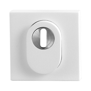 GPF9387.62.O199 vierkante veiligheidsbuitenrozet wit met kerntrekbeveiliging