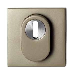 GPF9387.A4.O199 vierkante veiligheidsbuitenrozet Champagne blend met kerntrekbeveiliging