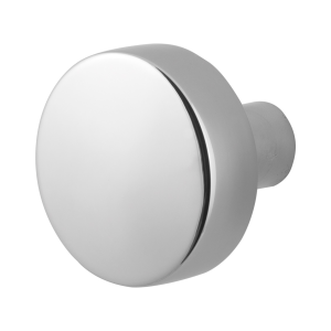 GPF9852.49 RVS gepolijst vlakke knop 52x16mm t.b.v. veiligheidsschilden vast incl. wisselstift