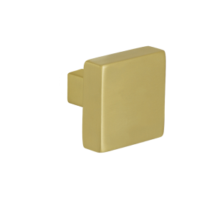 GPF9856.P4 PVD mat messing vierkante knop 53x53x16mm tbv VH-schilden vast incl. wisselstift