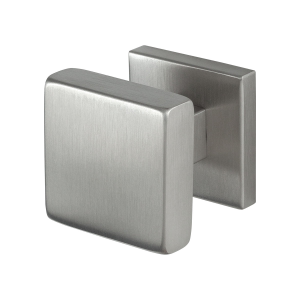 GPF9948.09-02 RVS mat vierkante knop S2 53x53x16mm incl. knopvastzetter met vierkante rozet