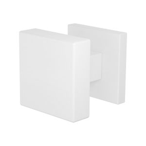 GPF9948.62-02L Wit vierkante knop S1 53x53x16mm draaibaar met vierkant rozet links
