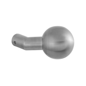 GPF9953.09 RVS S2 mat verkropte kogelknop 55mm vast