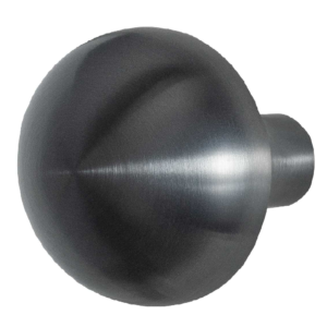 GPF9957.P1 Paddenstoel knop S2 PVD antraciet vast incl. knopvastzetter 65mm