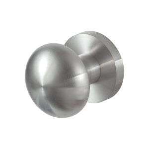 GPF9959.09-00 RVS geborsteld paddenstoel knop S1 52mm draaibaar met rond rozet