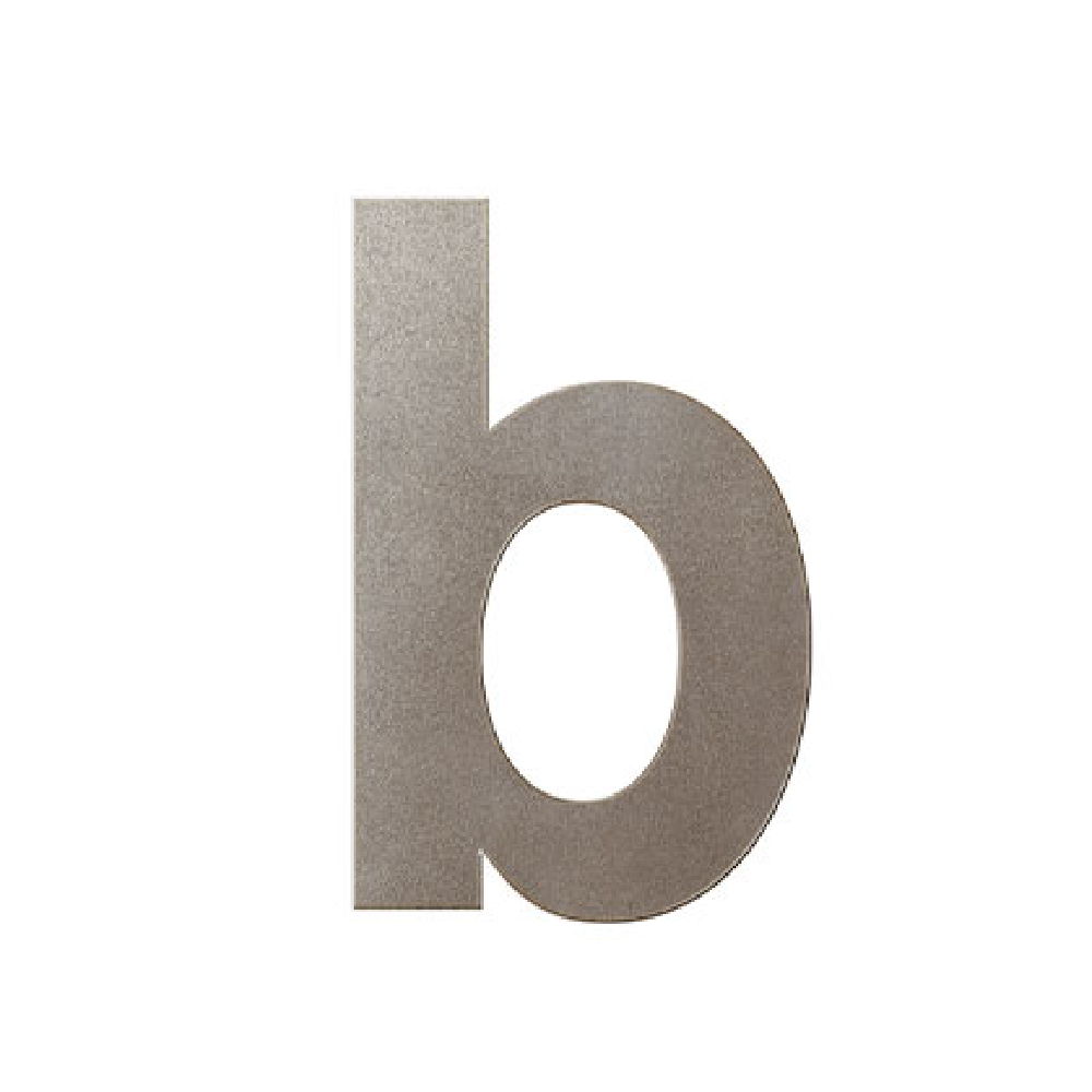 Huisnummer toevoeging letter 'b' Mocca blend, 156 mm