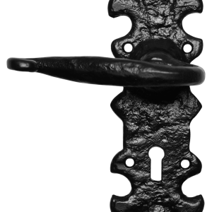 KP1214L deurkruk op schild 203x66 mm BB56 linkswijzend