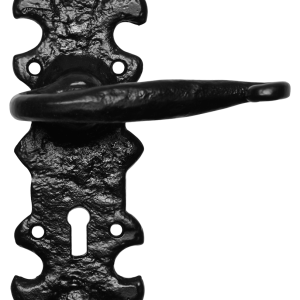 KP1214R deurkruk op schild 203x66 mm blind rechtswijzend