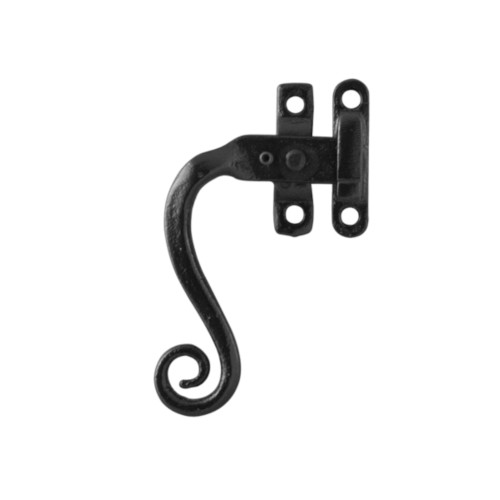 Kirkpatrick KP6063 raamboom links met brug, Smeedijzer-Zwart